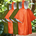 Reusable Hooded Rain Poncho for Outdoor Protection