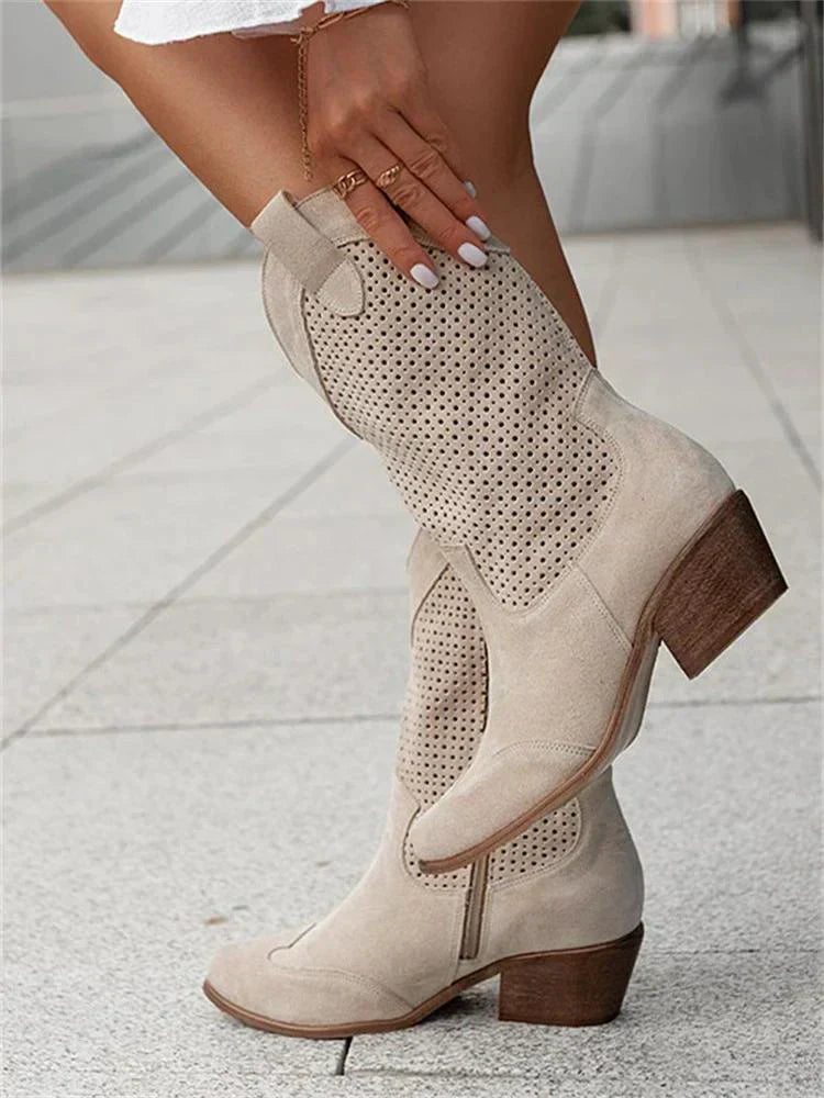 Women's Cowboy Ankle Boots | Zipper