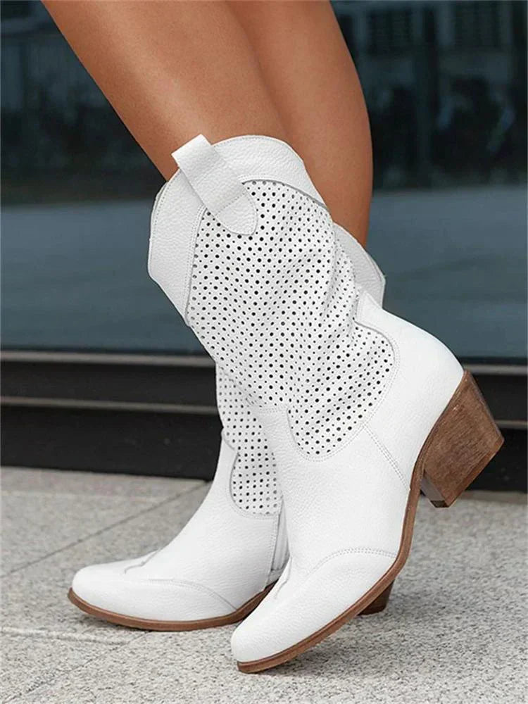 Women's Cowboy Ankle Boots | Zipper