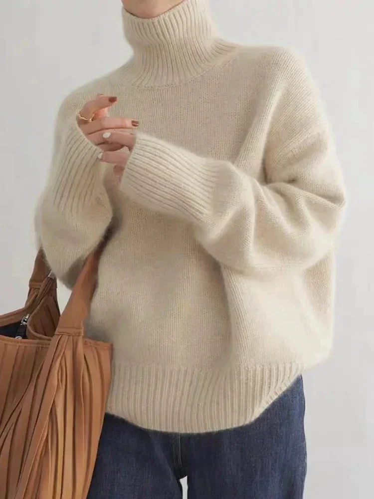 Women's Turtleneck Sweater | Long