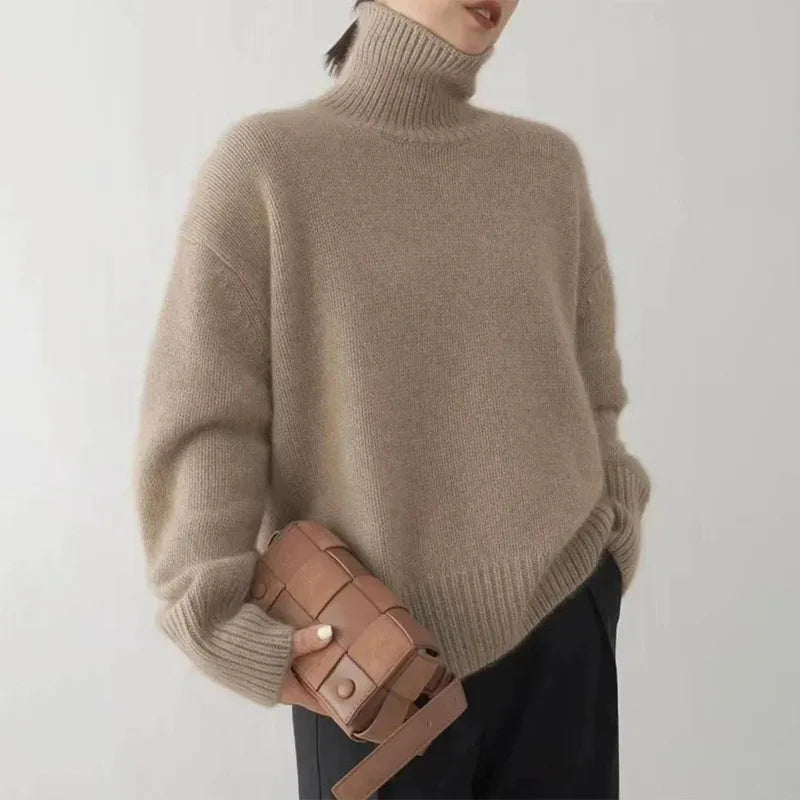 Women's Turtleneck Sweater | Long