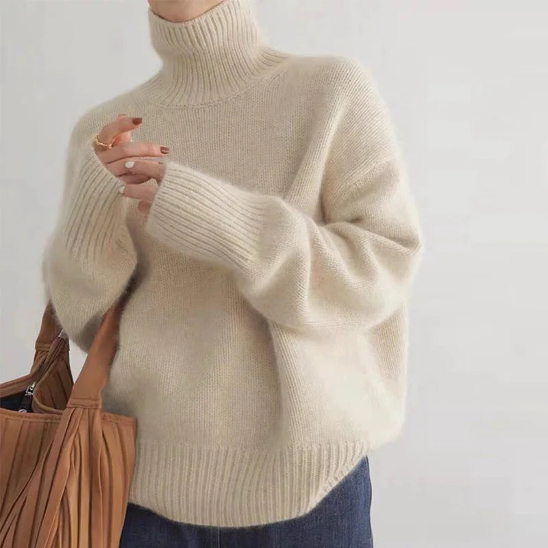Women's Turtleneck Sweater | Long