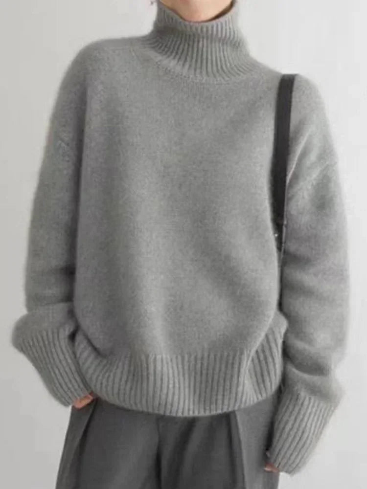 Women's Turtleneck Sweater | Long