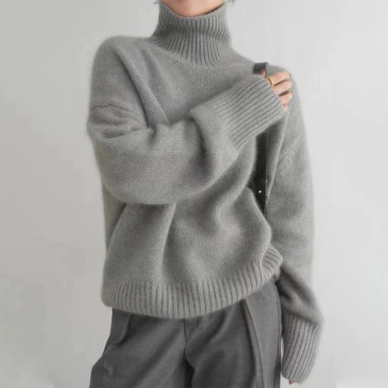 Women's Turtleneck Sweater | Long