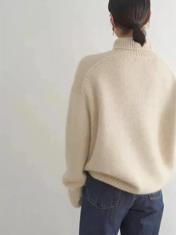 Women's Turtleneck Sweater | Long