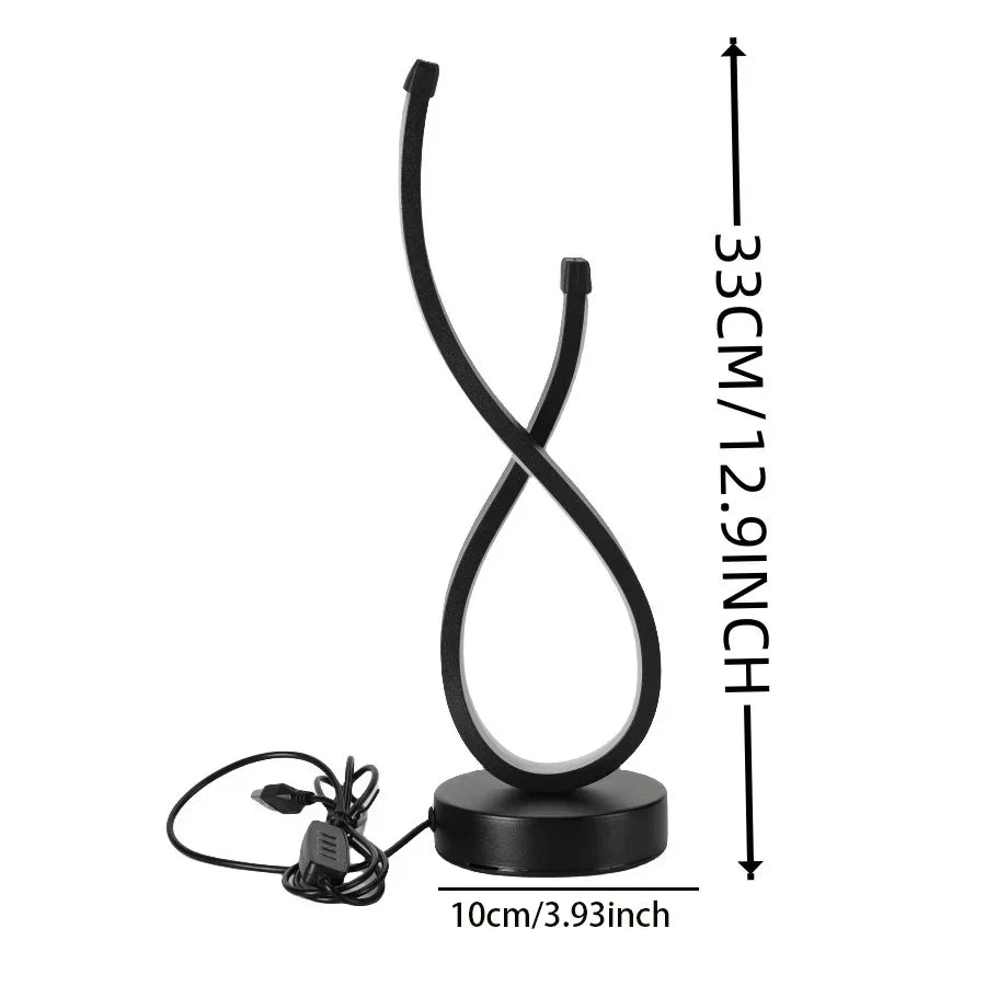 Dimmable LED Table Lamp | 3 Color Light Options | Contemporary Design