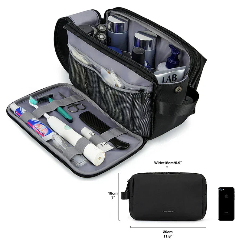Waterproof Cosmetic Bag for All | Lightweight Toiletry Organizer in S/M/L | Travel Accessory for Toiletries & Makeup | Unisex Travel Organizer