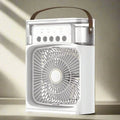 Compact 3-In-1 Mini Air Cooler, Humidifier, and Night Light for Desk Use