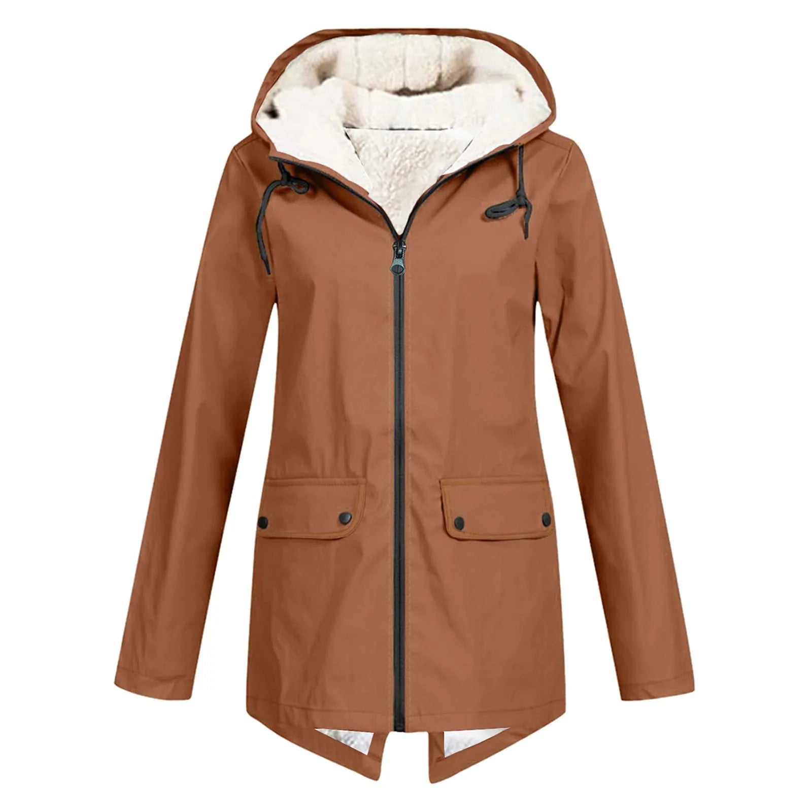 Women's Zip-Up Winter Jacket | With Hood