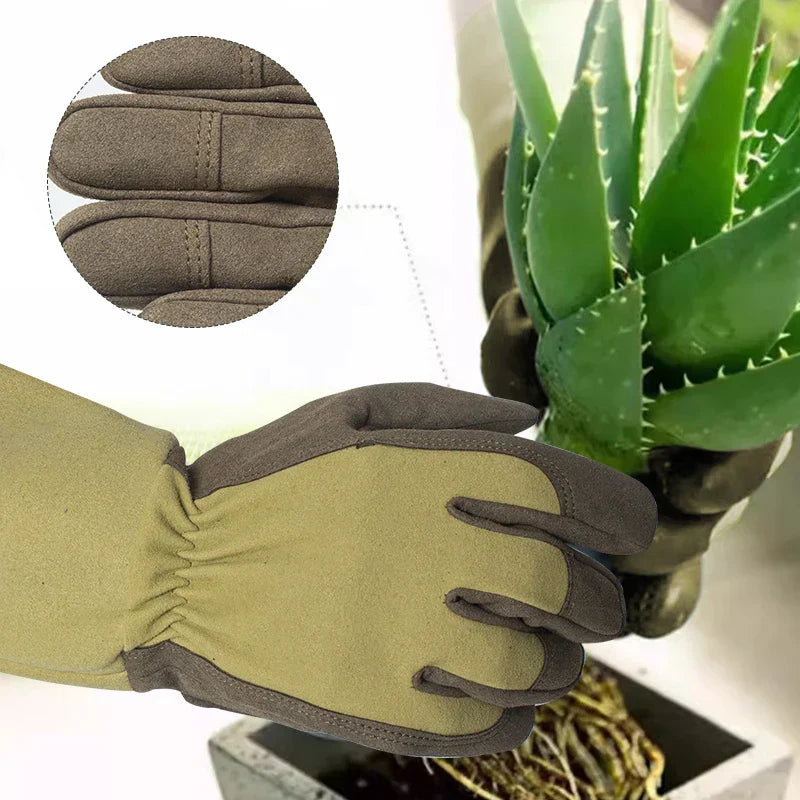 Long Thorn-Proof & Breathable Gardening Gloves for Women | 1 Pair
