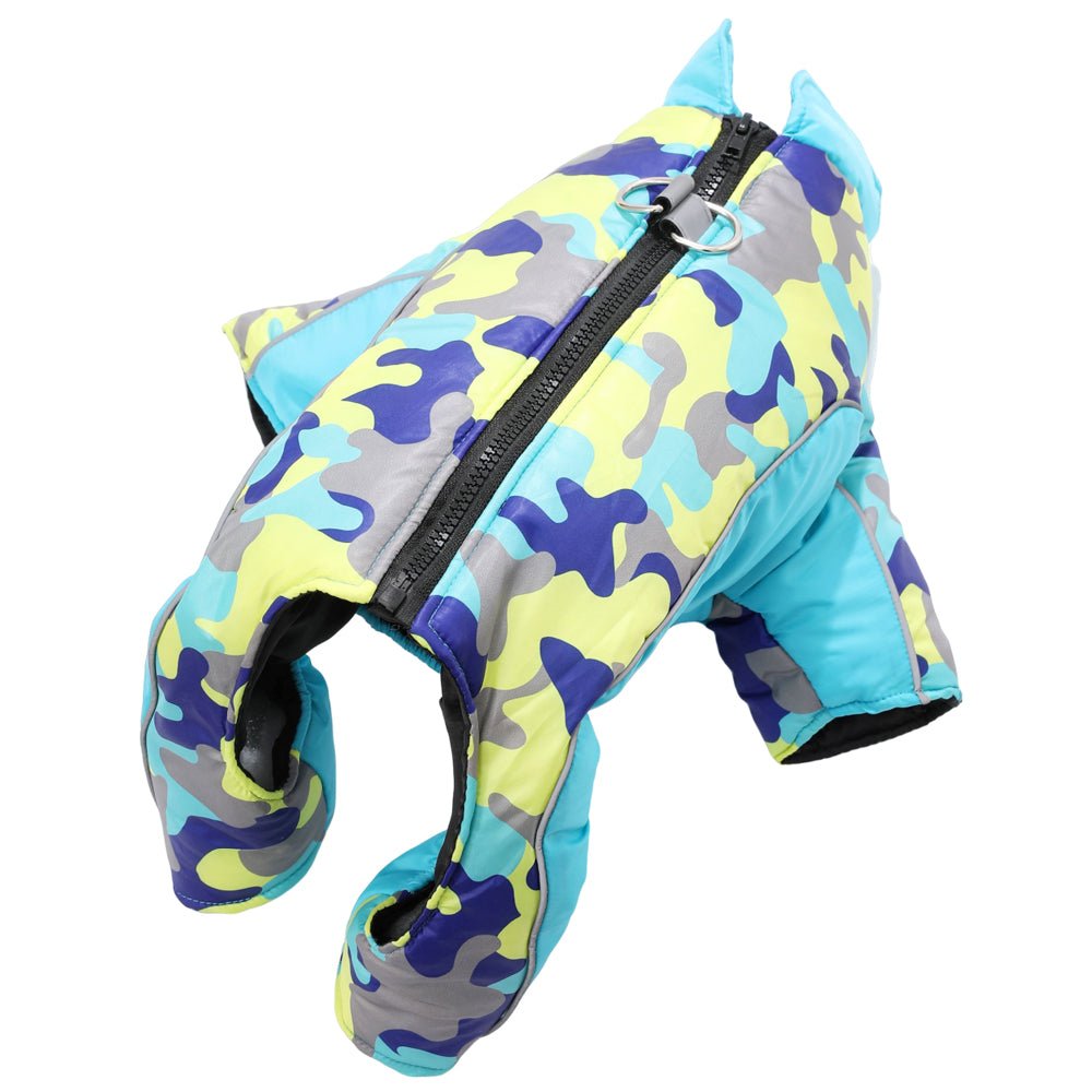 Insulated and Waterproof Winter Dog Jacket with Reflective Stripes