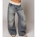 Women's Low Rise Baggy Jeans | Wide Leg