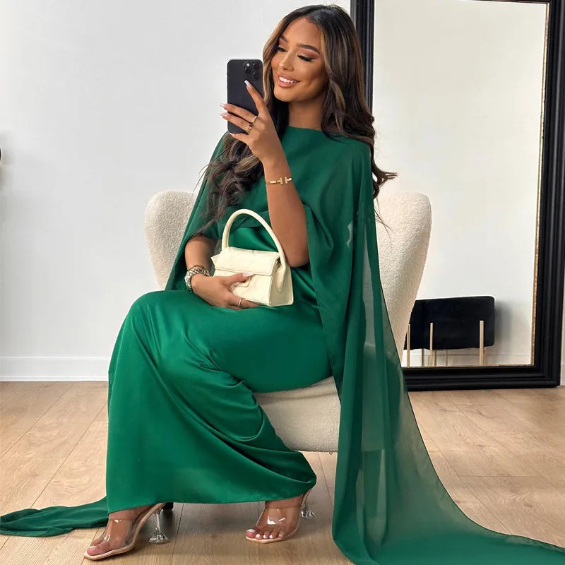 Women's Satin Evening Dress | Maxi