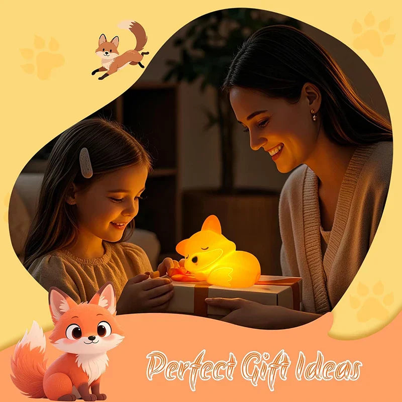 Rechargeable Silicone Night Light | Dimmable with Timer Function | Perfect Gift for Kids and Adults