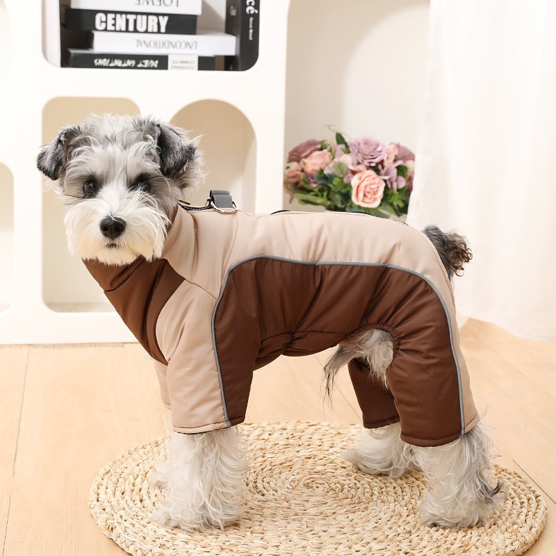 Insulated and Waterproof Winter Dog Jacket with Reflective Stripes