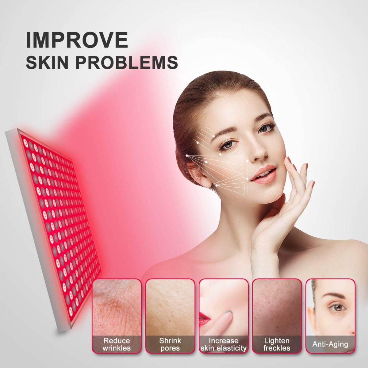 Infrared Light Therapy Panel for Skin Renewal and Relaxation