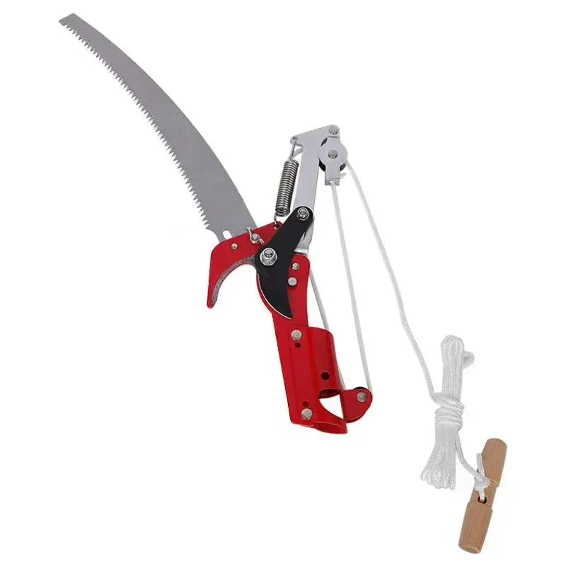 Telescopic Pole Pruner | Rope-Pull Tree Pruner with SK5 Steel Blade | Perfect for Fruit Trees and High Branches