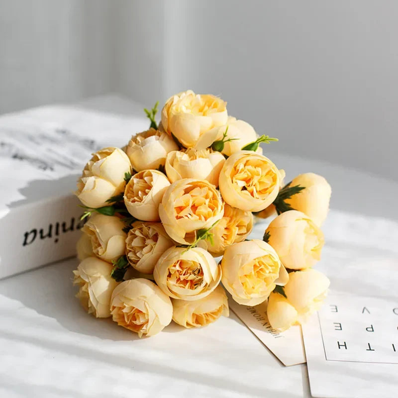 Silk Peony Bouquet - Romantic Tale