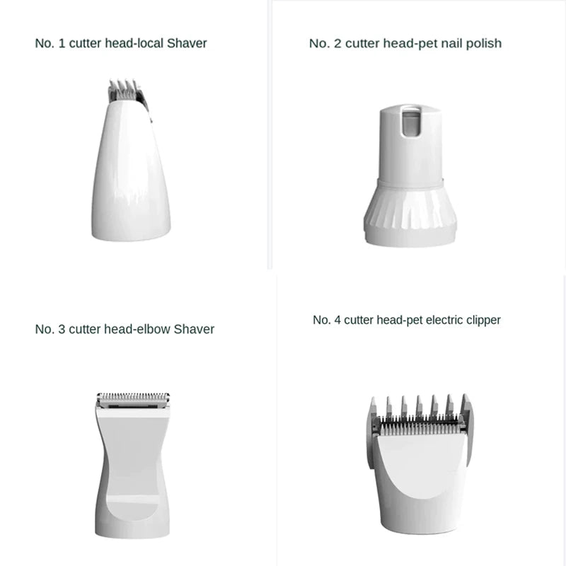 4-in-1 Pet Grooming Tool – Combined Fur and Nail Care Solution