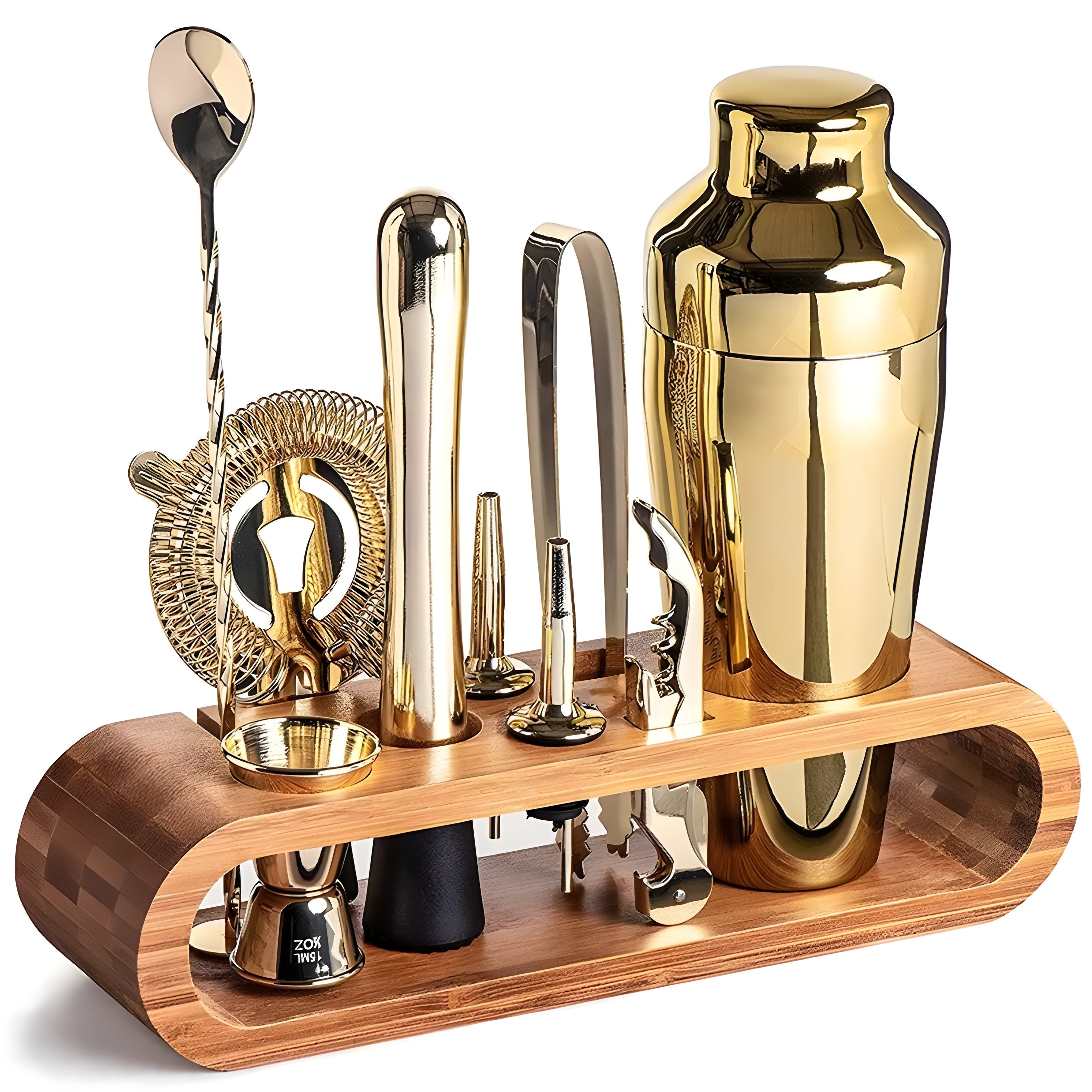 10-Piece High-Quality Stainless Steel Cocktail Shaker Set – Ideal for Mixed Drinks and Gatherings