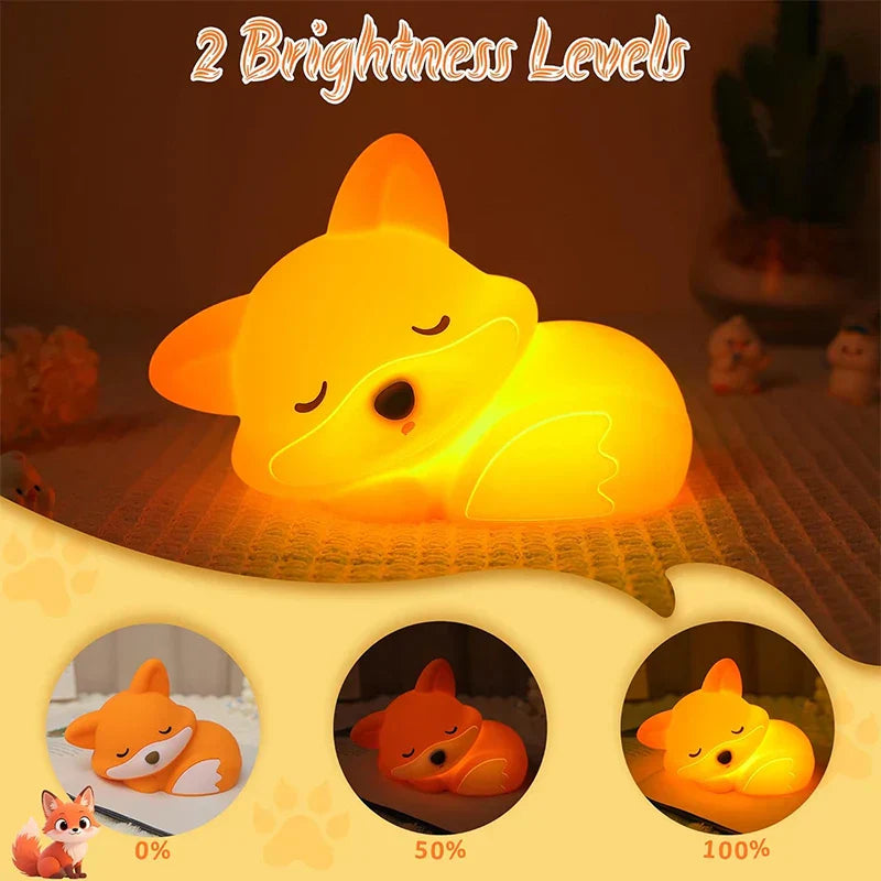 Rechargeable Silicone Night Light | Dimmable with Timer Function | Perfect Gift for Kids and Adults