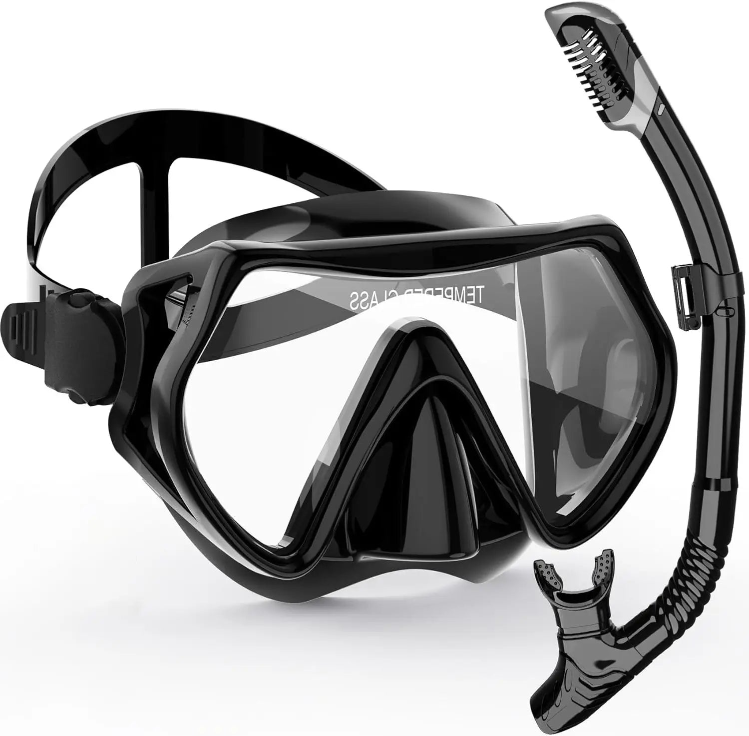 Adult Snorkel Mask Kit | Anti-Fog & Impact-Resistant | Silicone Seal & Dry Snorkel | 180° Wide View