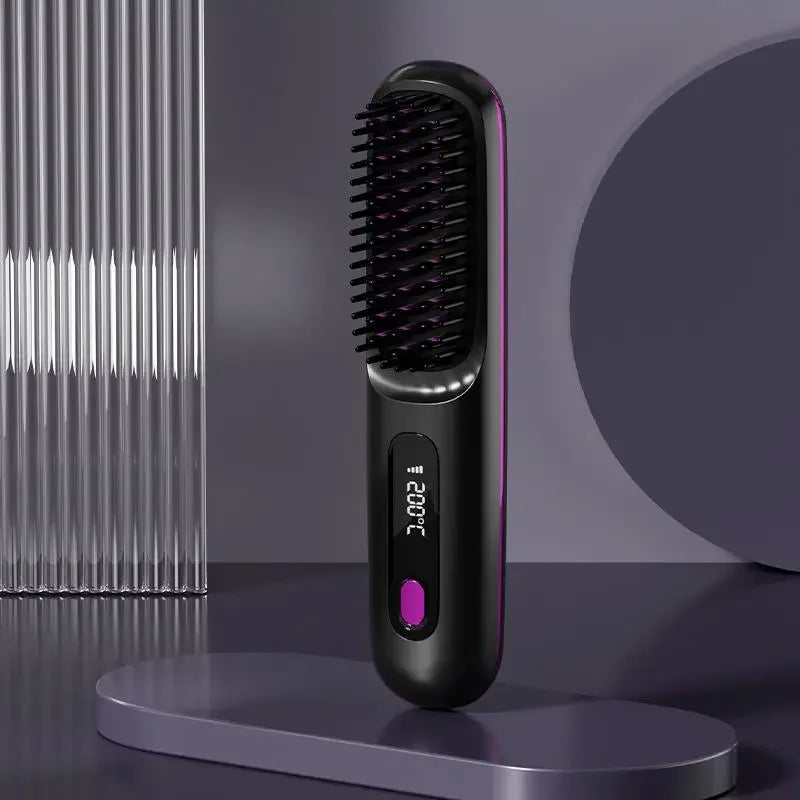 Portable Hair Straightener | USB Rechargeable with LCD Screen | Ceramic and Ionic Technology
