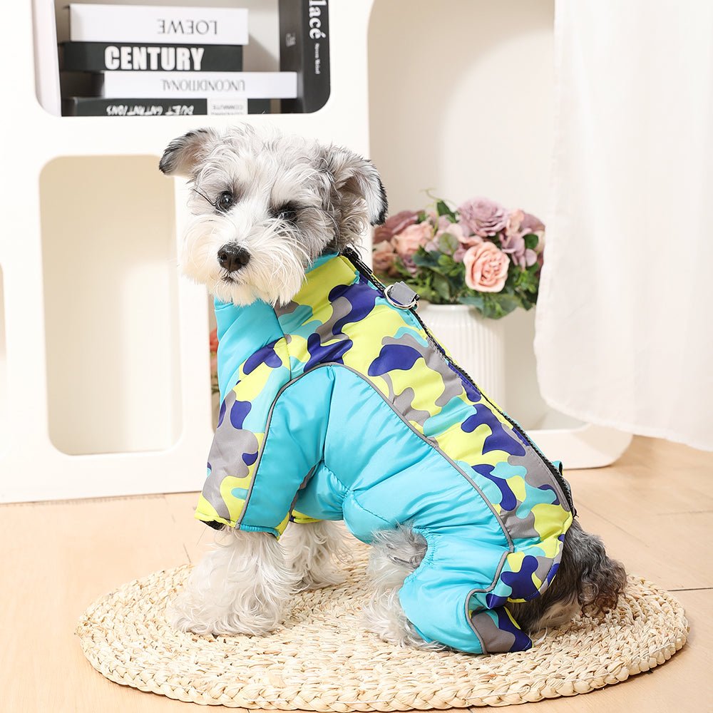 Insulated and Waterproof Winter Dog Jacket with Reflective Stripes