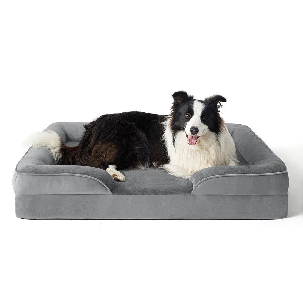Removable Velvet Cover Orthopedic Dog Bed