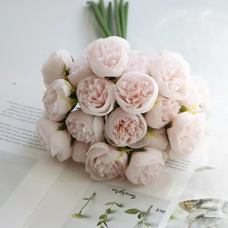 Silk Peony Bouquet - Romantic Tale
