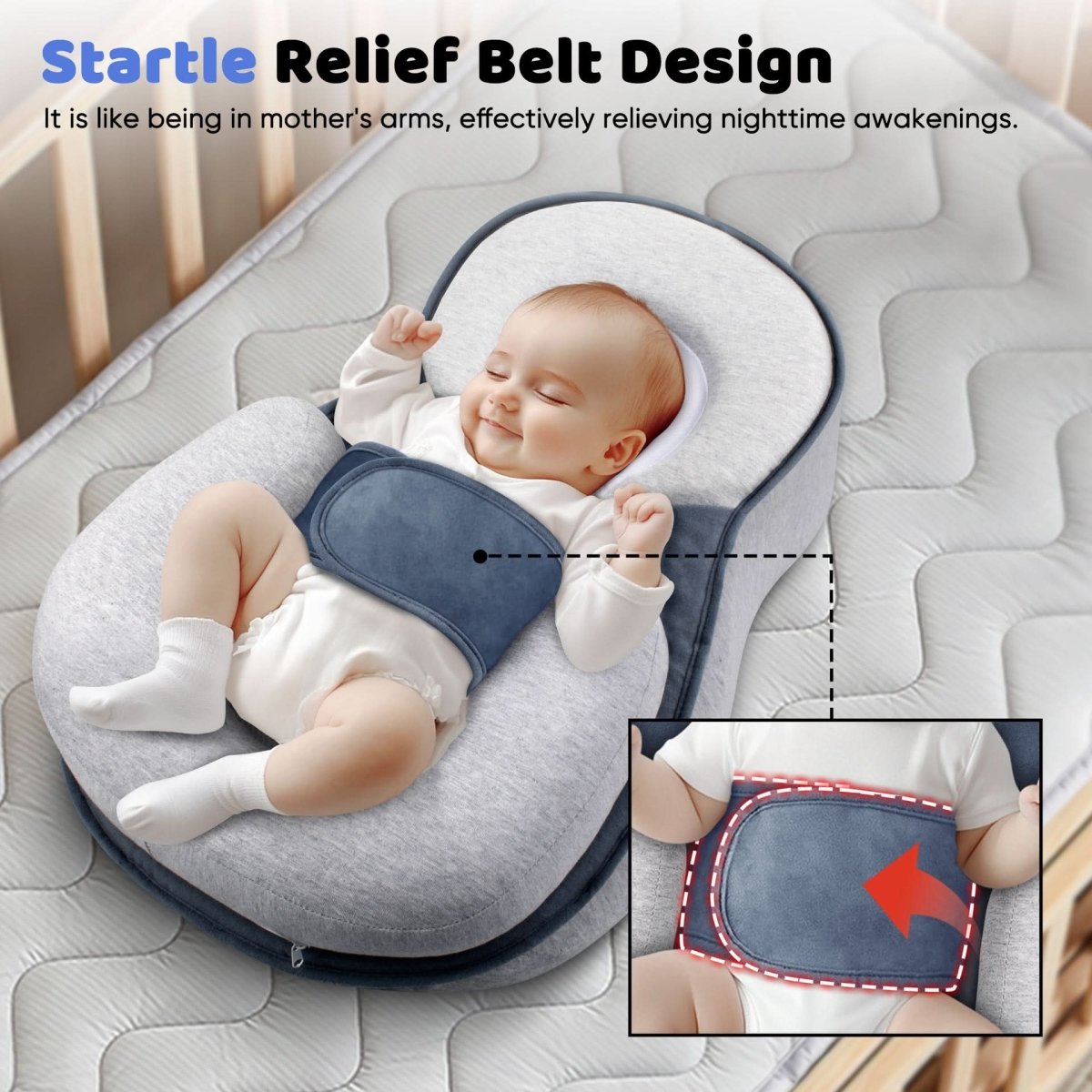 Ergonomic Infant Pillow – Safe Sleep Solution for Babies