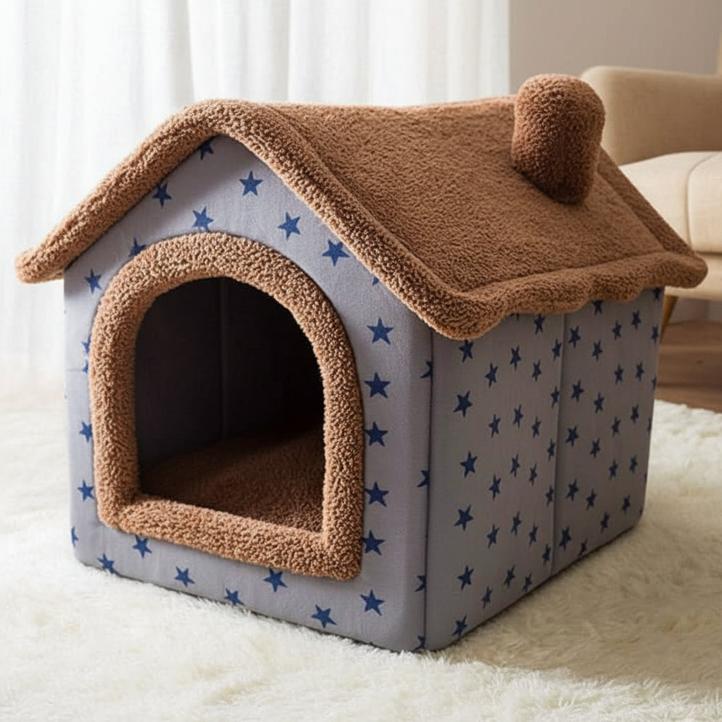 Cozy Pet House for Small Dogs and Cats – Soft and Comfortable Design