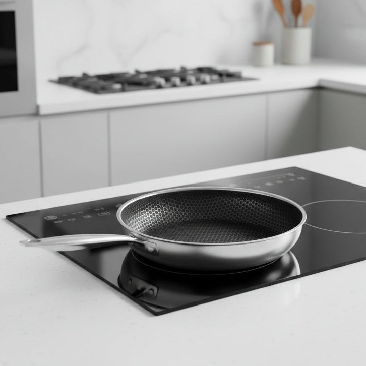 High-Quality Stainless Steel Skillet