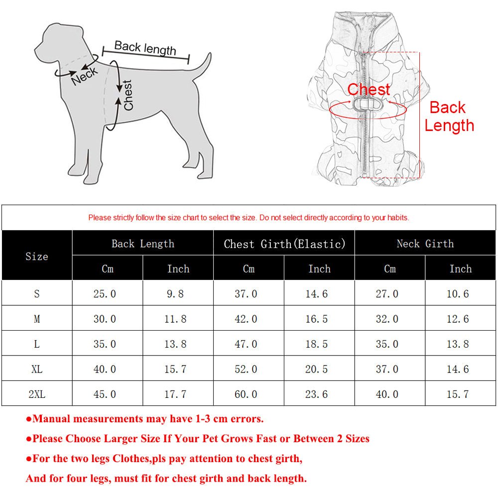 Insulated and Waterproof Winter Dog Jacket with Reflective Stripes