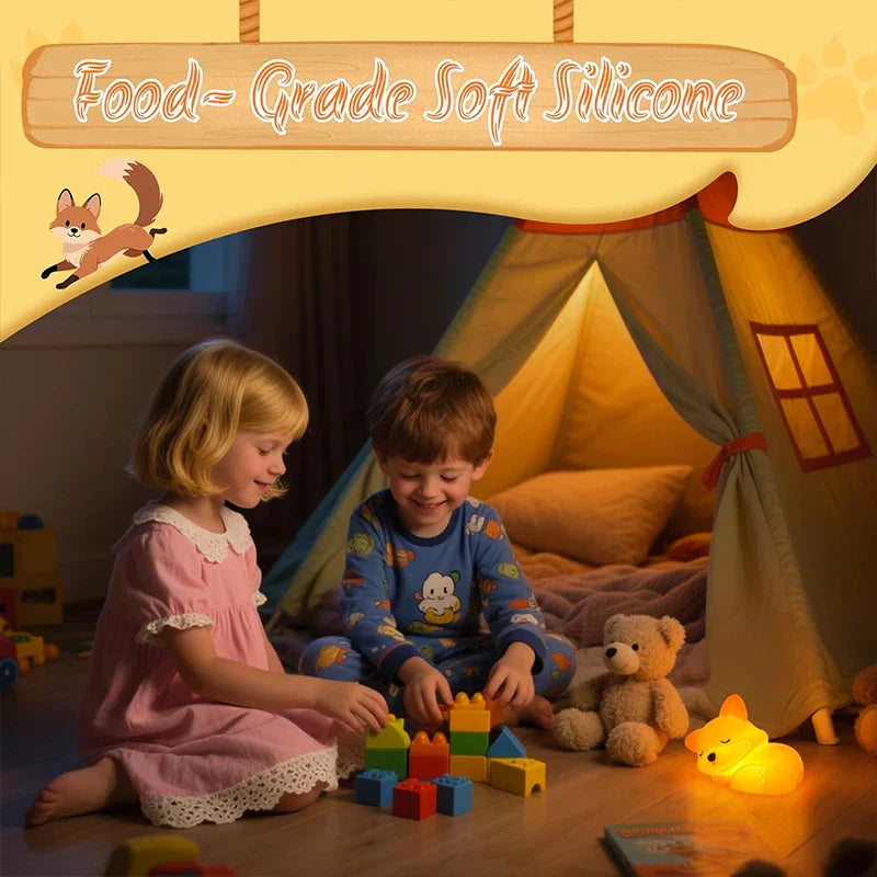 Rechargeable Silicone Night Light | Dimmable with Timer Function | Perfect Gift for Kids and Adults
