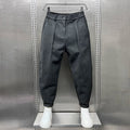 Men's Elegant Melange Trousers | Long