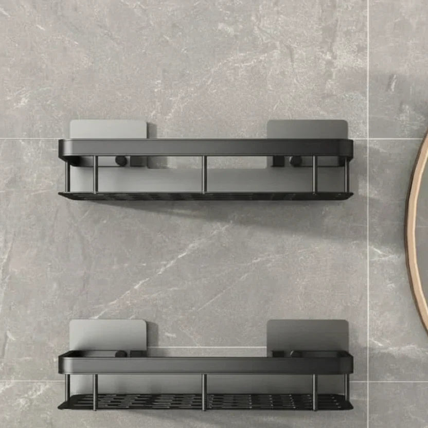 Drill-Free Adhesive Bathroom Shelf – Chic and Functional for Any Bathroom