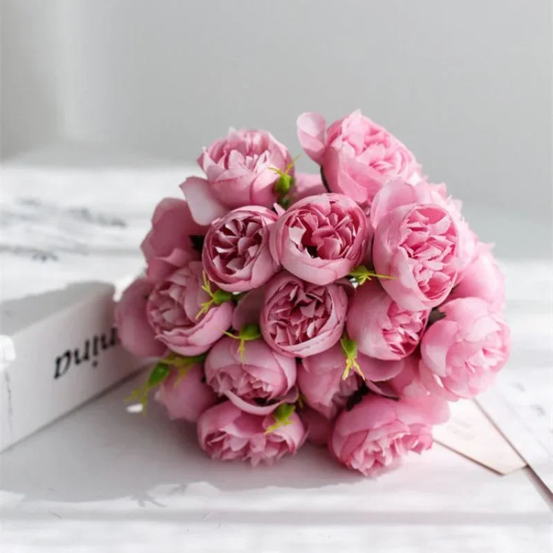 Silk Peony Bouquet - Romantic Tale
