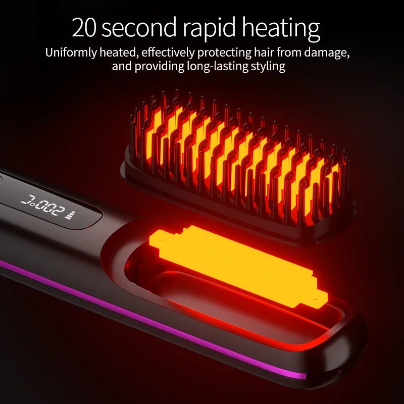Portable Hair Straightener | USB Rechargeable with LCD Screen | Ceramic and Ionic Technology