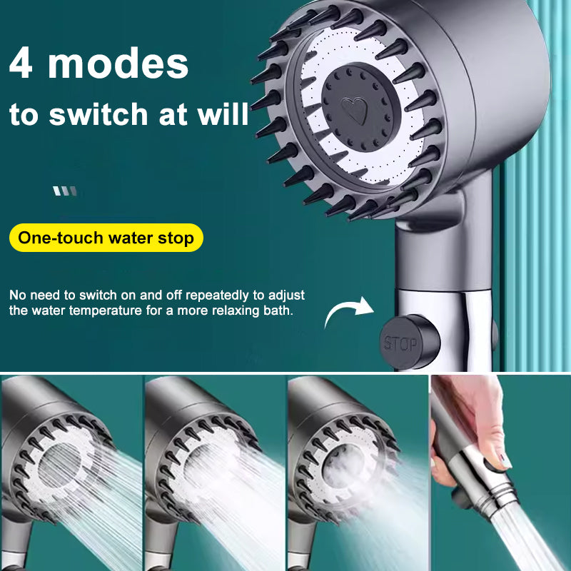 High-Performance Showerhead with 200% Enhanced Water Pressure