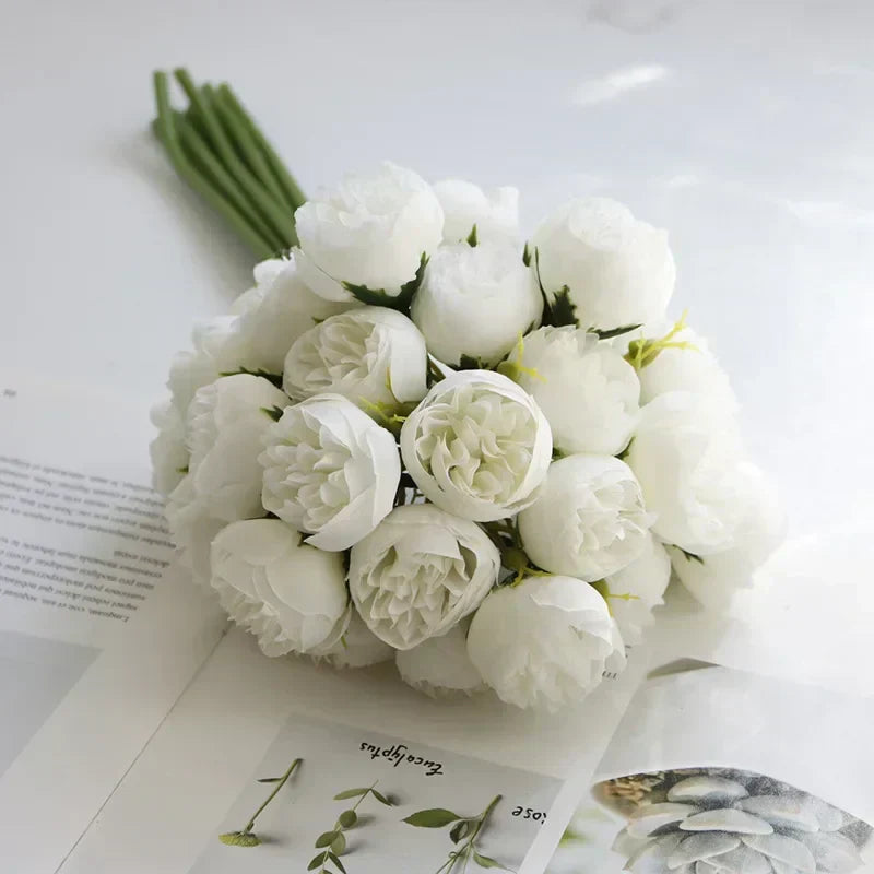 Silk Peony Bouquet - Romantic Tale