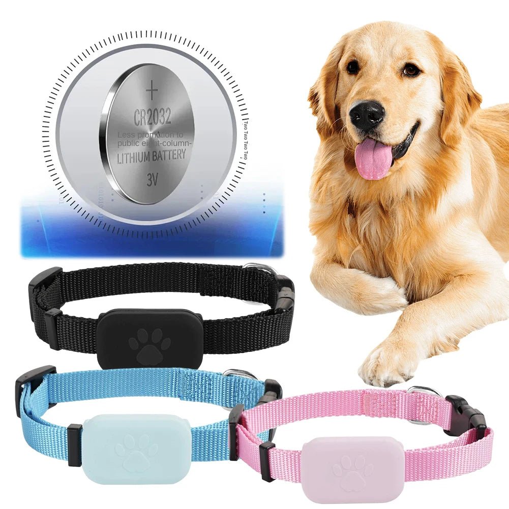 Smart GPS Pet Tracker with Adjustable Collar for Dogs and Cats