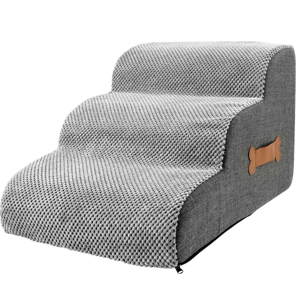 Comfortable Dog Steps for Bed with Joint-Friendly Incline