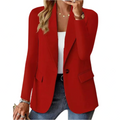 Women's Lapel Collar Office Blazer | Long Sleeve
