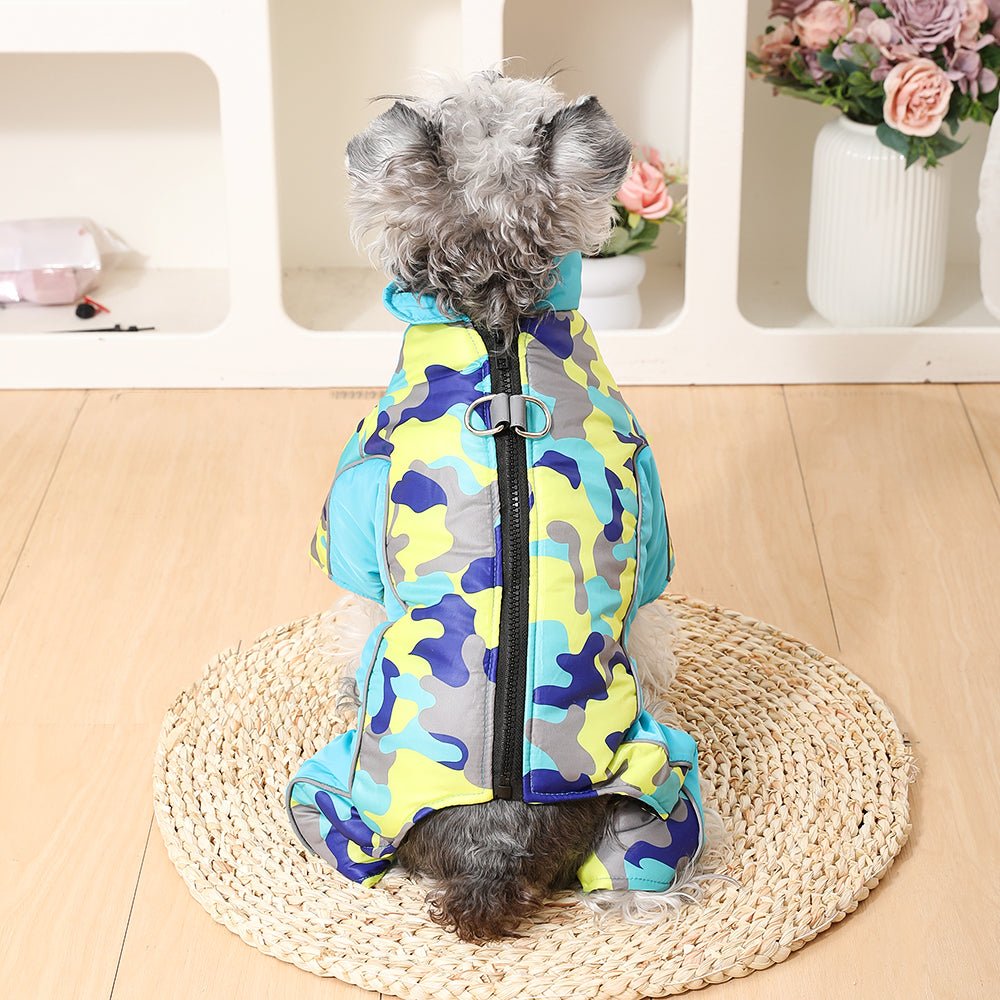 Insulated and Waterproof Winter Dog Jacket with Reflective Stripes