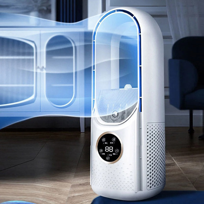 Quiet Bladeless Portable Air Conditioner: Ergonomic Design for Home and Office