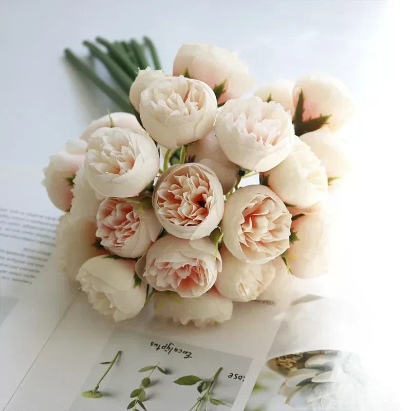 Silk Peony Bouquet - Romantic Tale