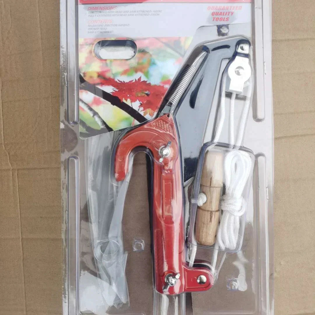 Telescopic Pole Pruner | Rope-Pull Tree Pruner with SK5 Steel Blade | Perfect for Fruit Trees and High Branches