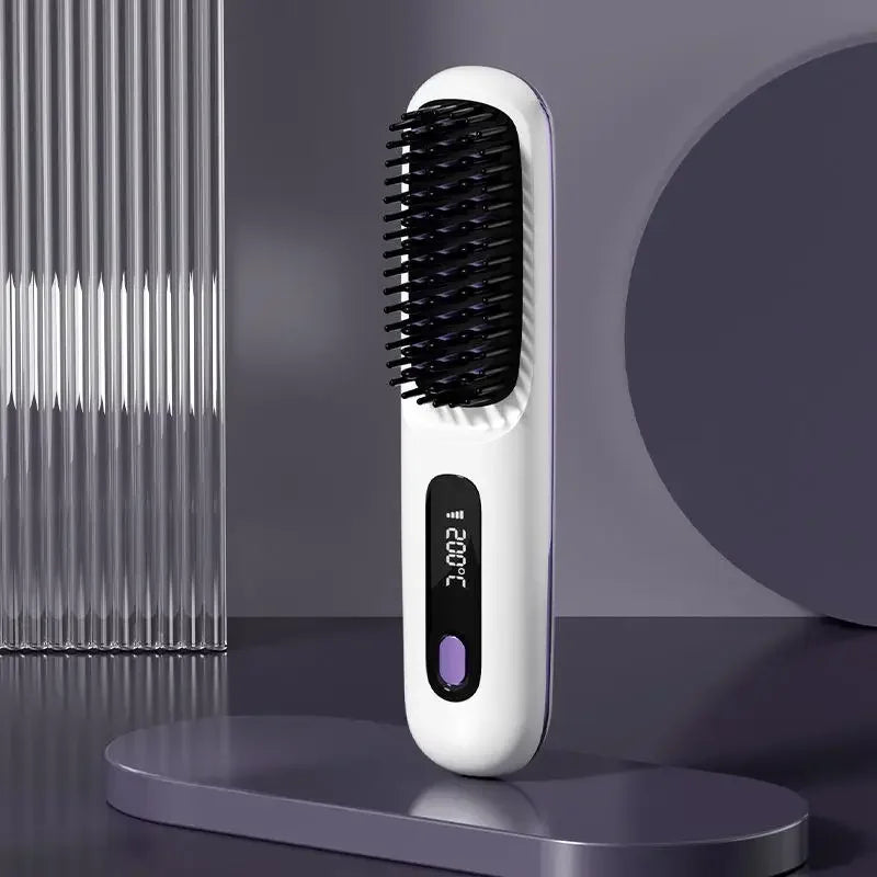 Portable Hair Straightener | USB Rechargeable with LCD Screen | Ceramic and Ionic Technology