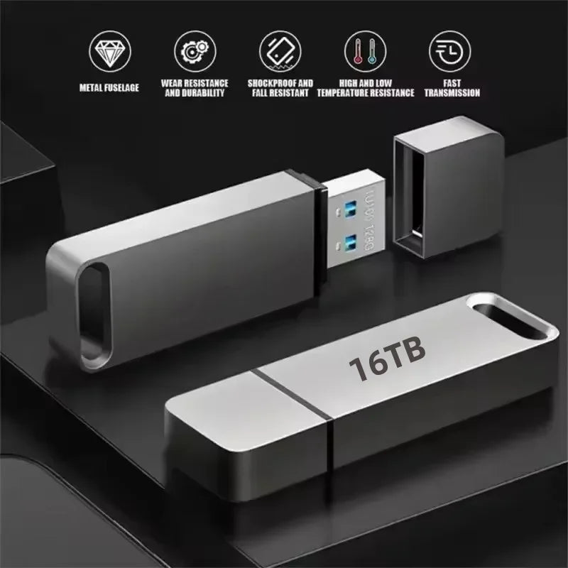High-Speed USB 3.2 Waterproof and Shockproof Drive Compatible with Windows and Mac